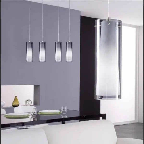 EGLO 90304 - Luster závesný PINTO NERO 1 x E27/60W dymová