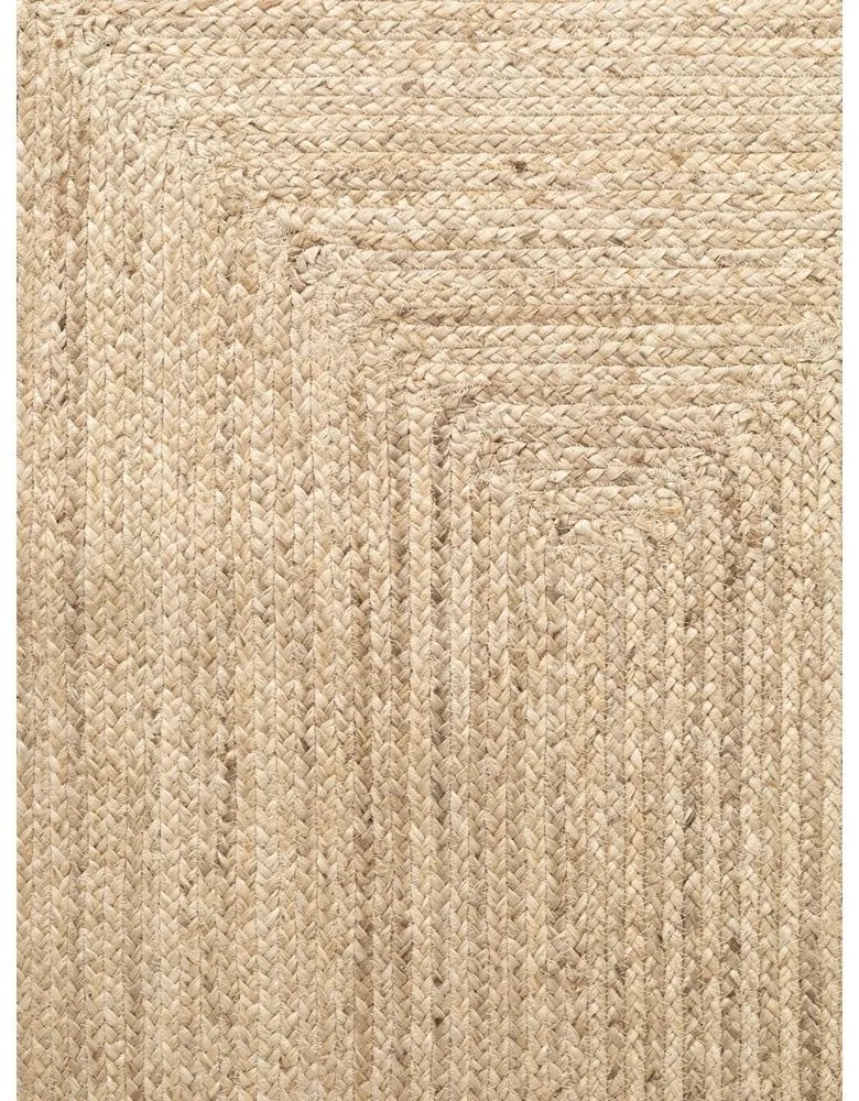 Obojstranný/ručne tkaný jutový behúň vo svetloprírodnej farbe 80x200 cm Sharmila Natural White – Hanse Home