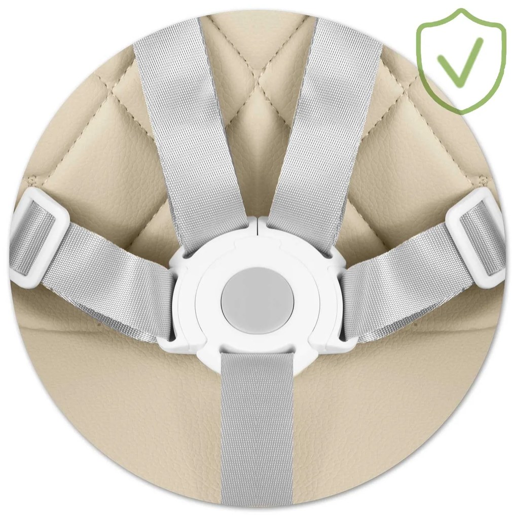 Stolička na kŕmenie Nukido Lilo, béžová 700703