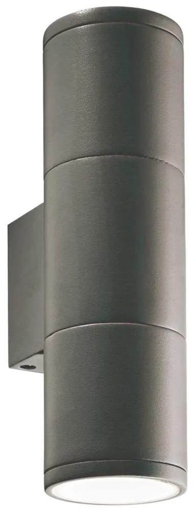Ideal Lux - Vonkajšie nástenné svietidlo GUN 2xGU10/35W/230V IP44 antracit