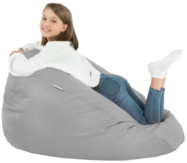 Sedací vak SAKO svetlosivý ekokoža