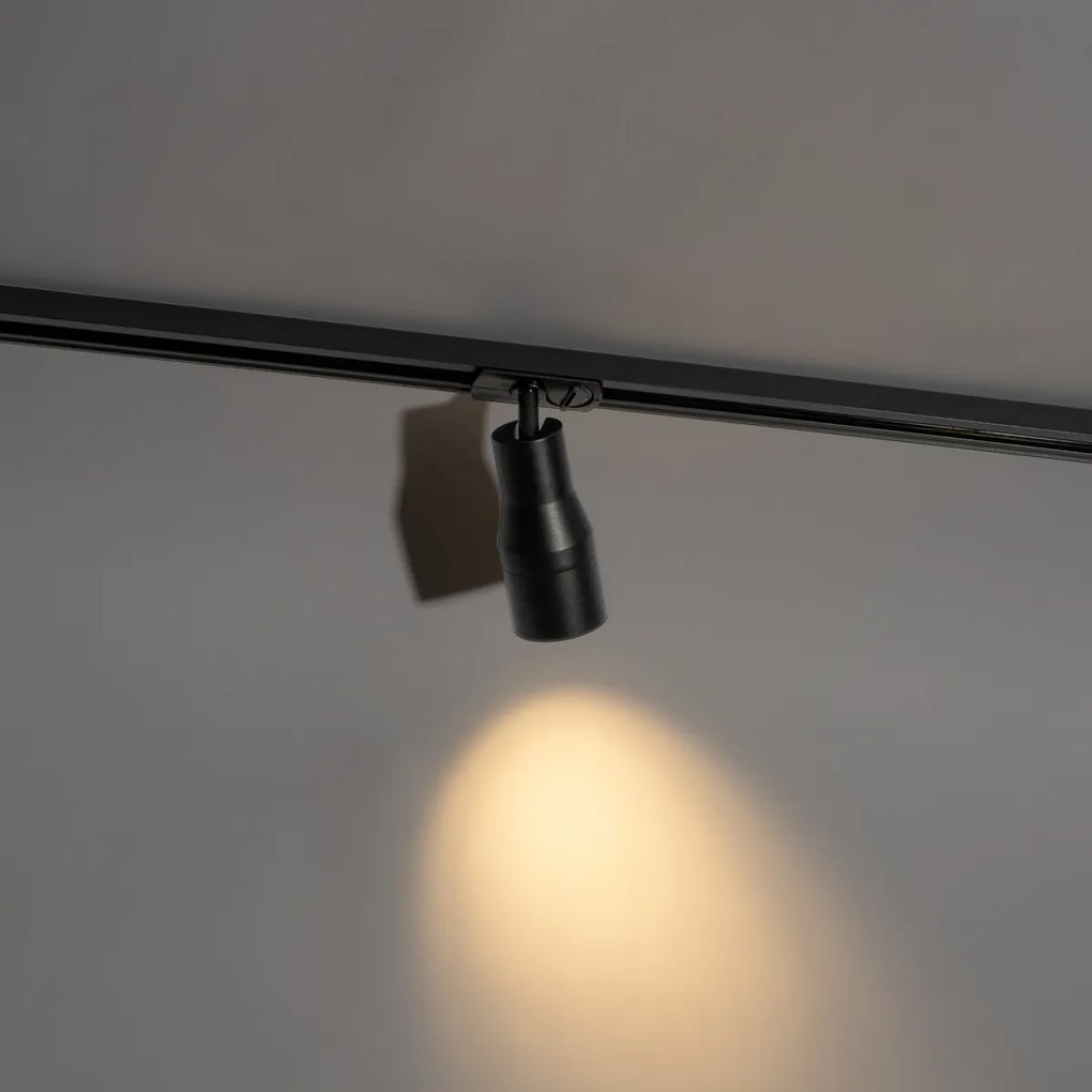 Moderné čierne bodové svetlo pre jednofázový koľajnicový systém - Iconic Kohua