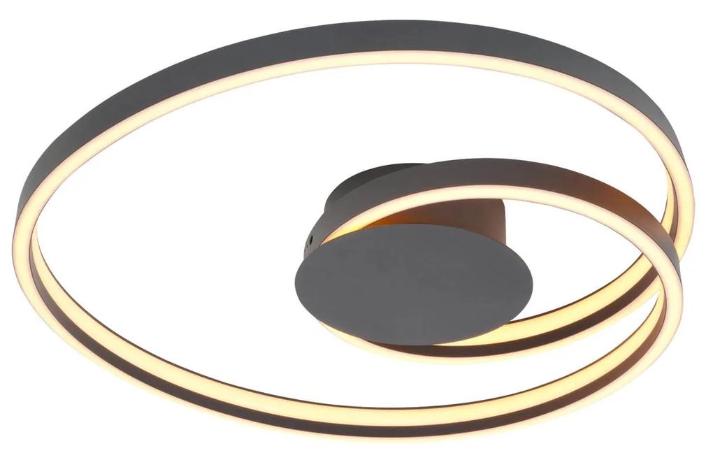 Lindby Erlinik stropné LED svetlo, stepdim, čierna