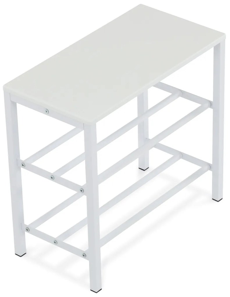 Stojan na topánky 83168-42 WT, kovový, biely