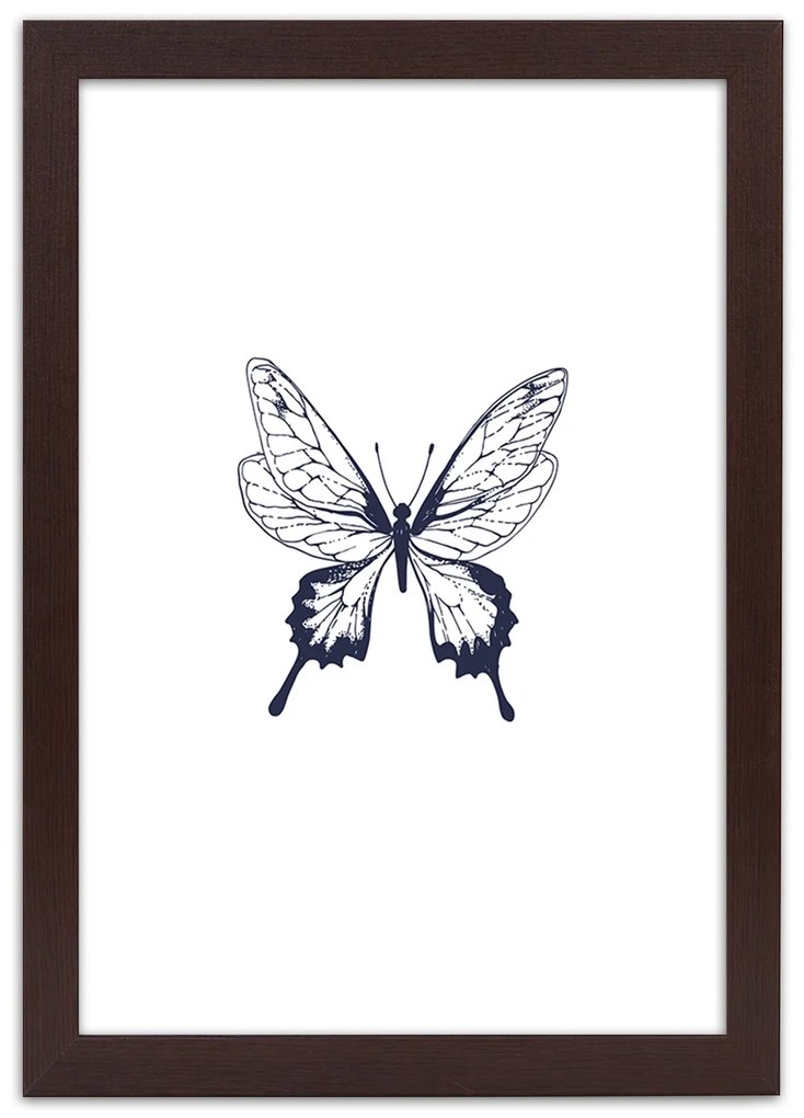 Gario Plagát Kreslený motýľ Farba rámu: Bez rámu, Rozmery: 30 x 45 cm