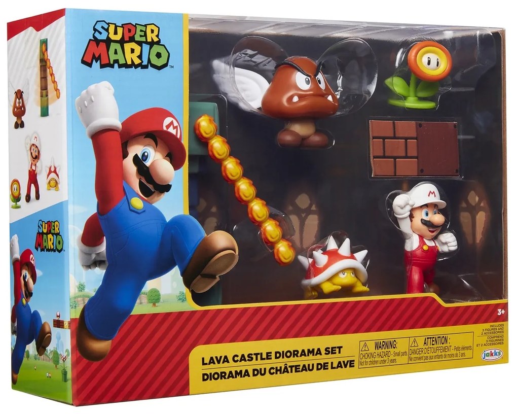 Super Mario Herná sada Lava s figúrkami, 6 cm