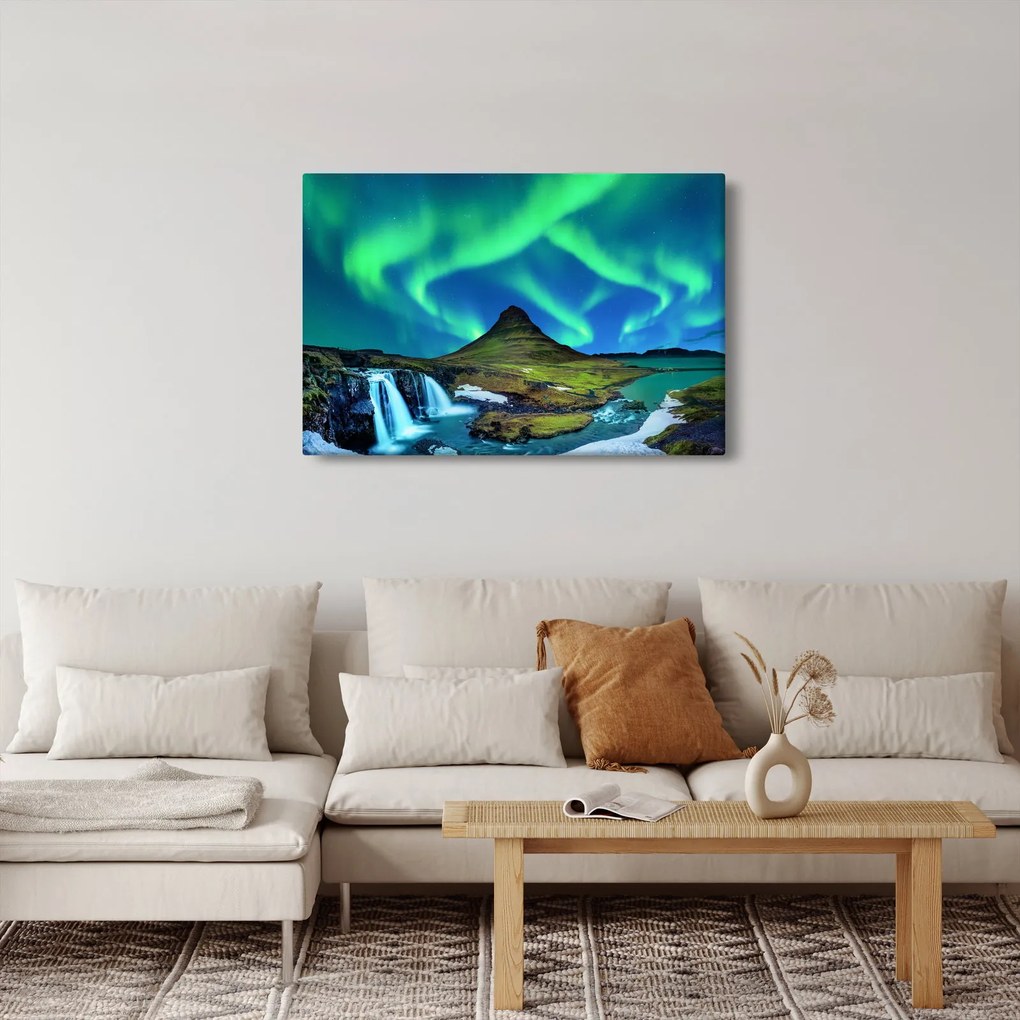 Obraz - Kirkjufell, Island (90x60 cm)