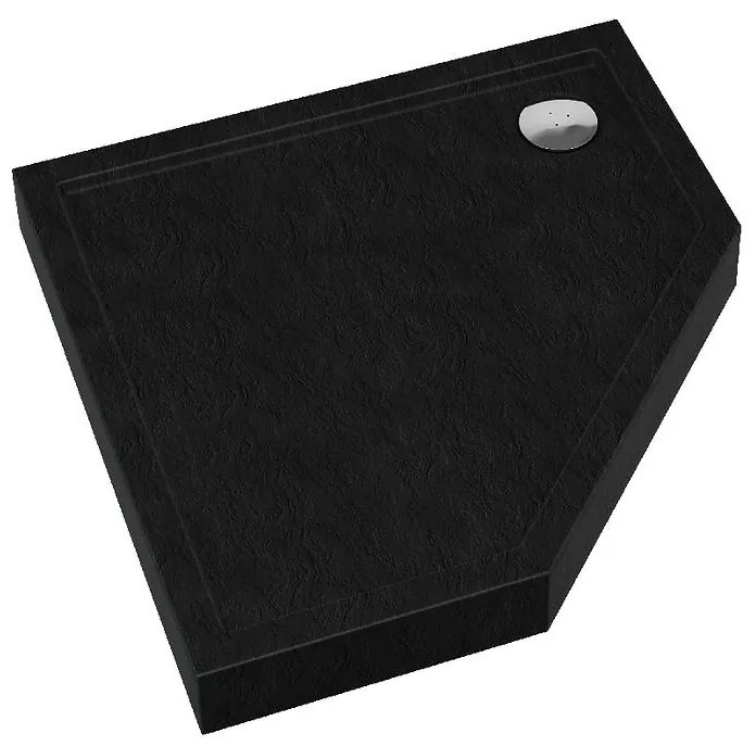 Päťuholníková vanička Espera Plus Aqm2698cst 90x90x12 čierna