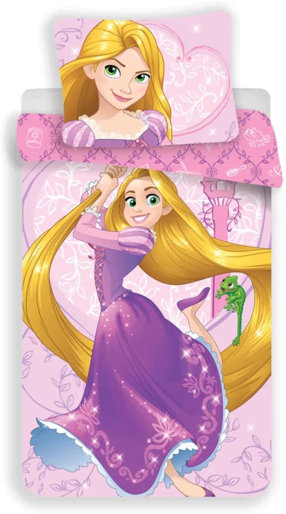 Obliečky Princezné Disney - Locika 02 140x200 70x90 cm 100% Bavlna Jerry Fabrics