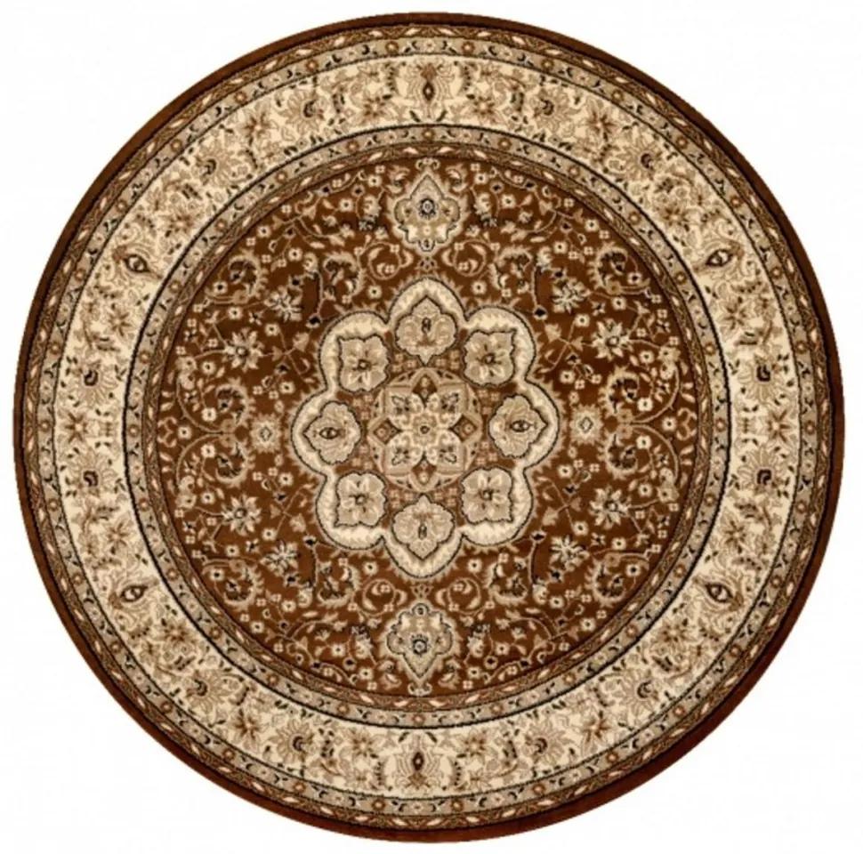 Kusový koberec Agas hnedý kruh 200cm