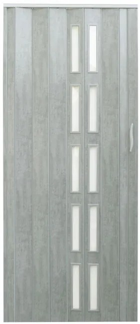 Skladacie dvere 005S imitácia betónu 80 cm