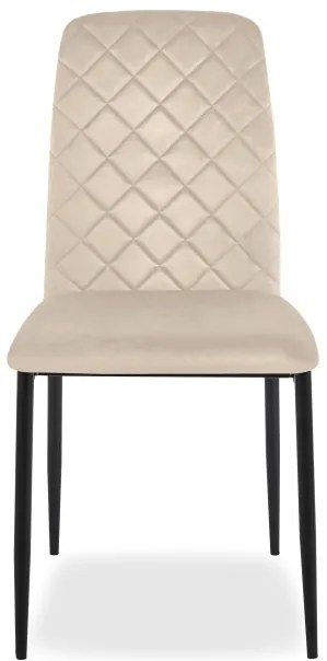 Jedálenská stolička MAVERIK zamatová, béžová