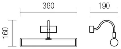 Redo 02-845 - Obrazové svietidlo CAIRO 2xE14/28W/230V