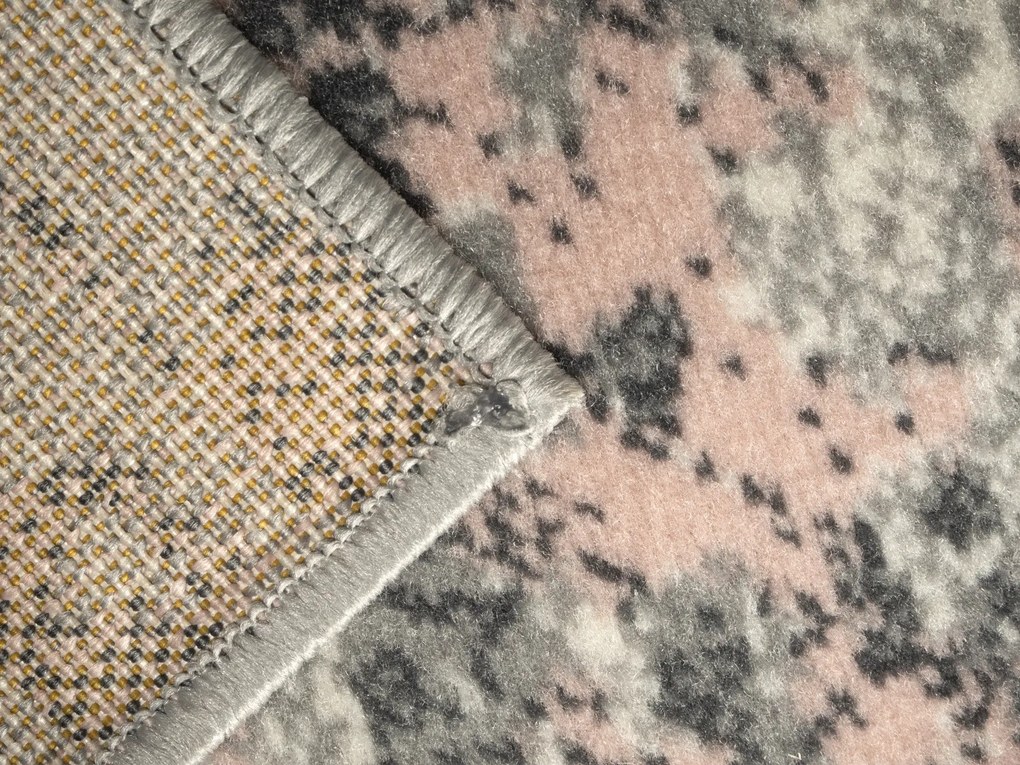 Kusový koberec Beton powder pink, 80x150, ružová, chodba / predsieň, Alfa Carpets