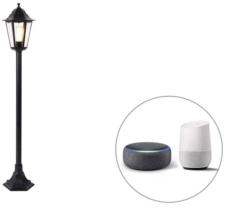 Inteligentná vonkajšia stojaca lampa čierna 125 cm vrátane Wifi ST64 - New Orleans