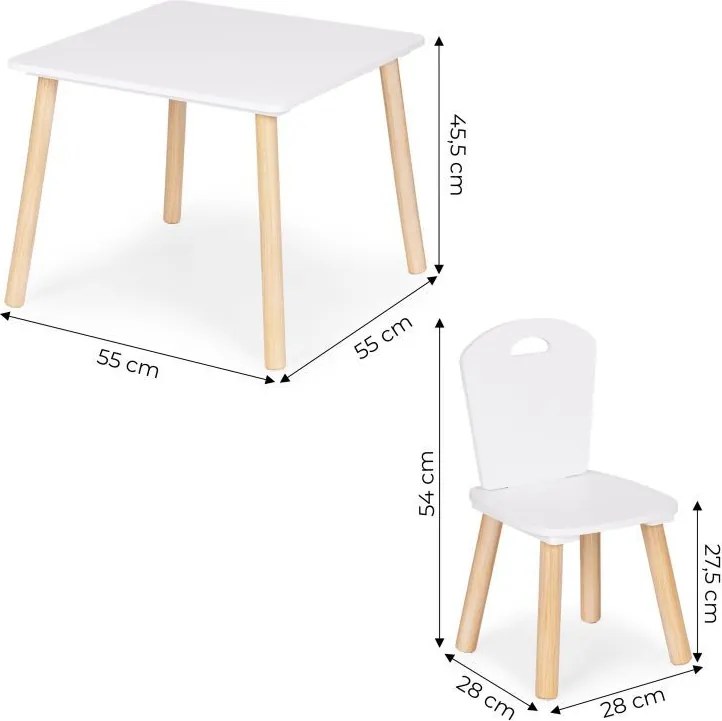 Stôl stôl +2 stoličky detský nábytok set
