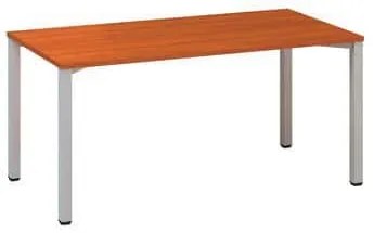 Kancelársky stôl Alfa 200, 160 x 80 x 74,2 cm, rovné vyhotovenie, dezén čerešňa, RAL9022
