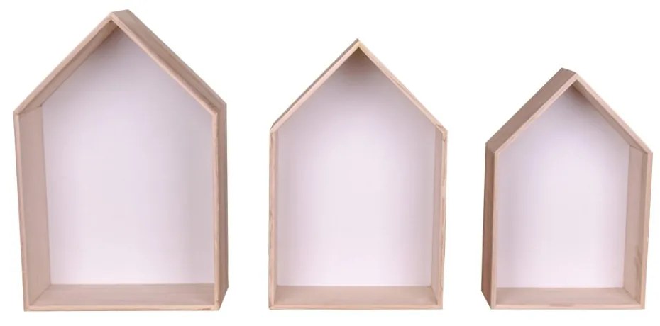 Biela Polica Verona 30-27-24 × 18.5-16-14 × 45-41-36 cm HOUSE NORDIC