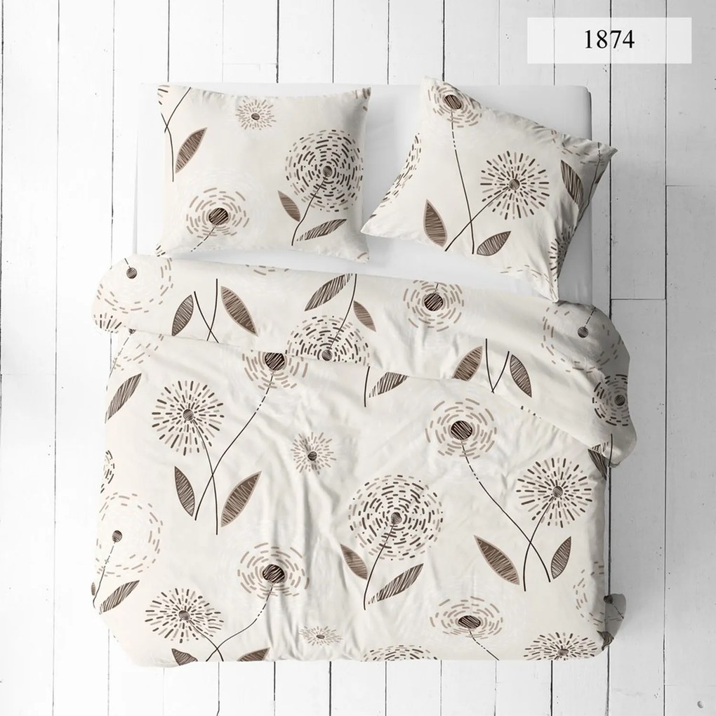 KREPOVÉ OBLIEČKY KORALOVE 140X200 CM, 1KS 70X80 CM KVETY