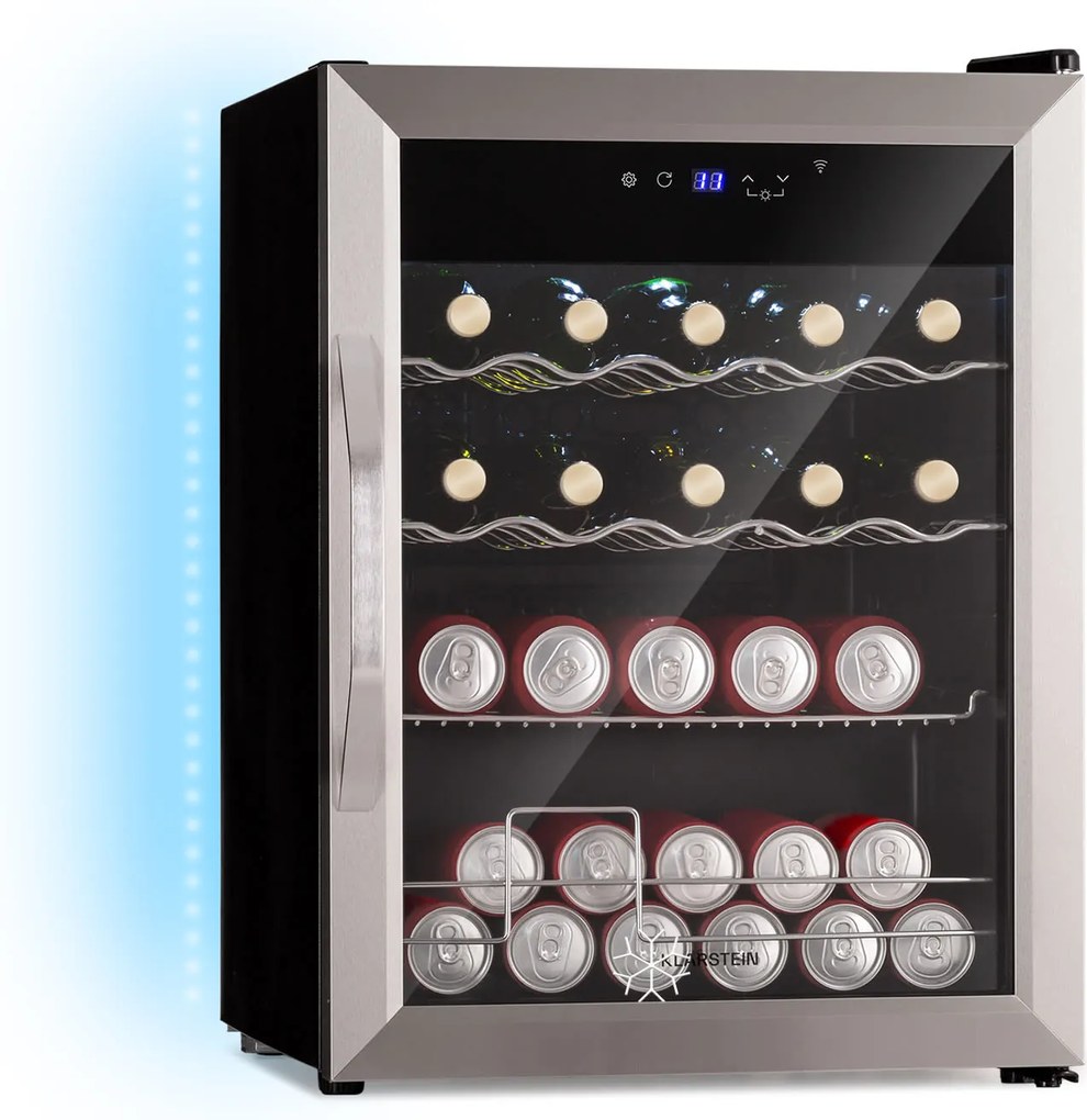 Klarstein Coachella 60, Smart, chladnička, 60 l, funkcia WiFi, podsvietenie.