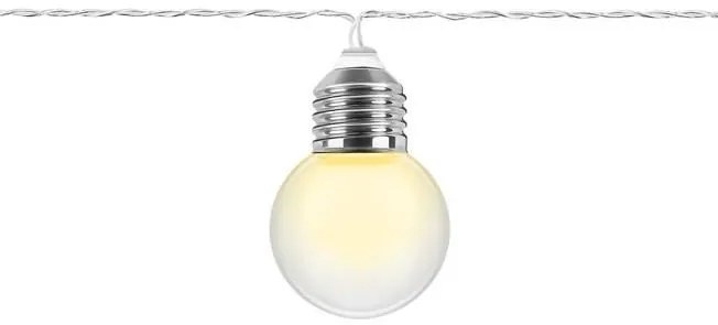 ISO LED svetelný reťaz, žiarovky teplá biela 20ks, 8623