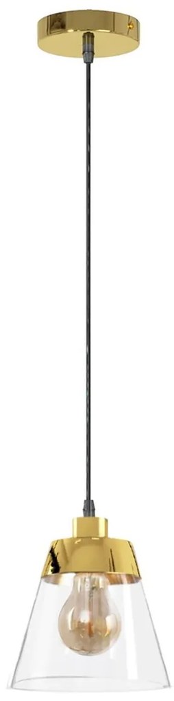 Toolight - Stropné svietidlo E27 60W APP895-1CP, zlatá, OSW-07022