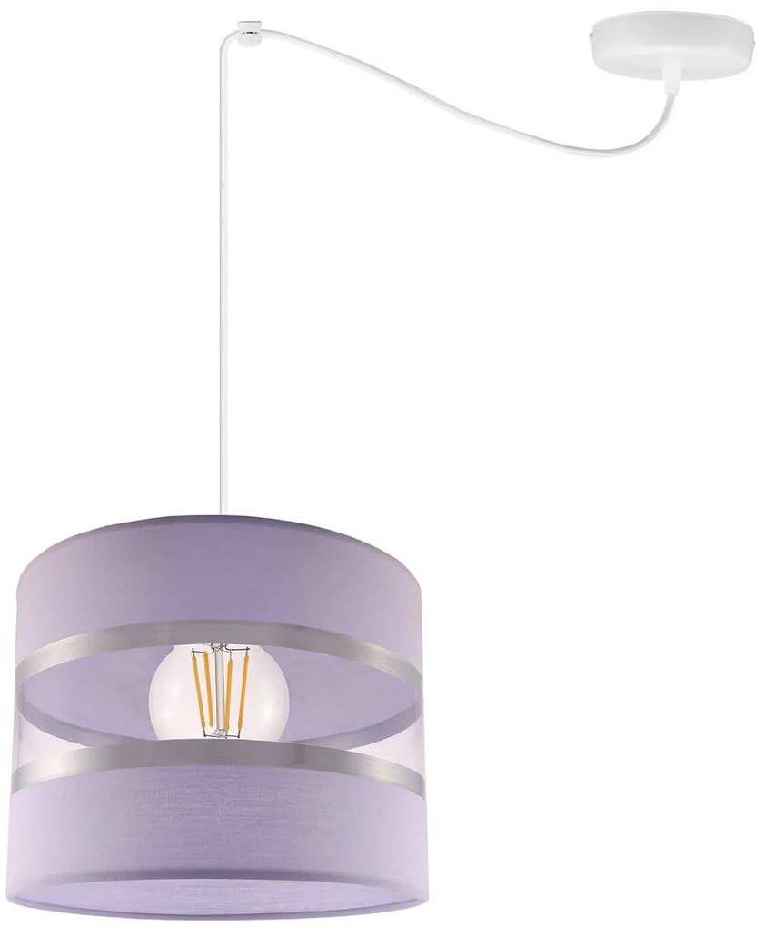 Závesné svietidlo Elegance Spider, 1x textilné tienidlo (výber z 8 farieb), w