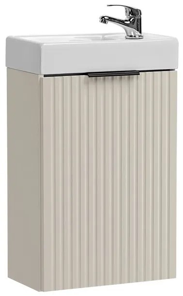 Závesná skrinka Adele Cashmere Vedea so zápustným umývadlom 40 cm kašmírová