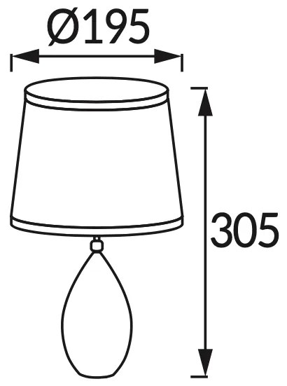 STRÜHM Moderná stolná lampa ROMA E14 BLACK 3206