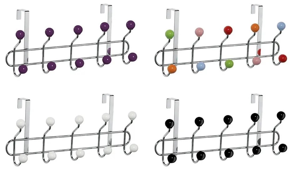 Kovový vešiak na dvere vo vínovo-striebornej farbe 41 cm – Premier Housewares