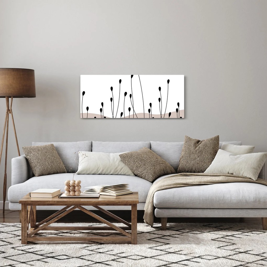 Obraz - Grafická lúka N⁰1 (120x50 cm)