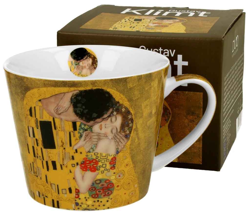 Porcelánový hrnček Klimt The Kiss 600 ml