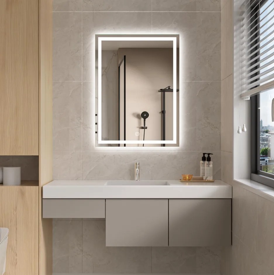 Erga Harper, LED zrkadlo 60x80cm, 2185 lm, 6500K, predné/zadné osvetlenie, ERG-V01-113-6080-00