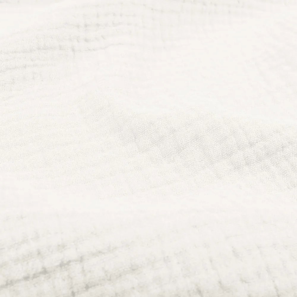 Biante Mušelínový behúň na stôl MSN-082 Krémovo biely 35x120 cm