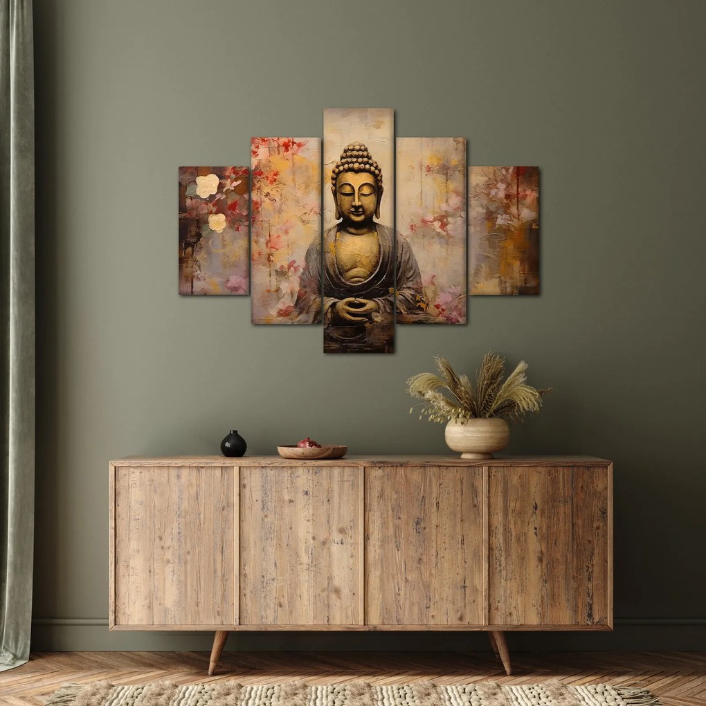Obraz - Budha, maľba (150x105 cm)