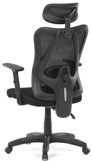 Autronic BONTEC Kancelárska stolička, synchrónny mechanizmus, čierna sieťovina, KA-R215 BK Farba: Čierna