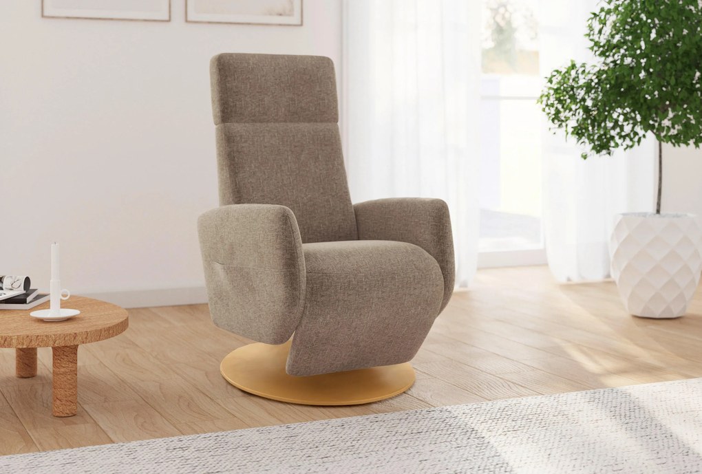 XXXLutz RELAXAČNÉ KRESLO, textil, svetlohnedá Sit & More - Online Only obývacie izby - 0001440161G9