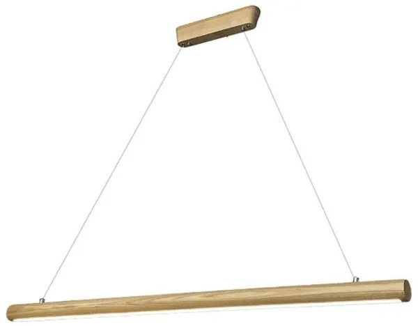 LED Luster na lanku LED/26W/230V 4000K 150 cm jaseň/masív