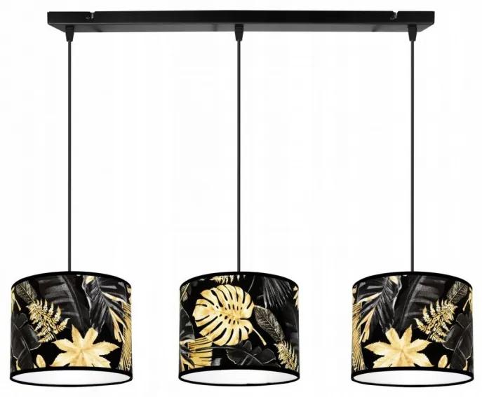 Elegantná moderná lampa s nastaviteľným tienidlom s kvetinovým vzorom