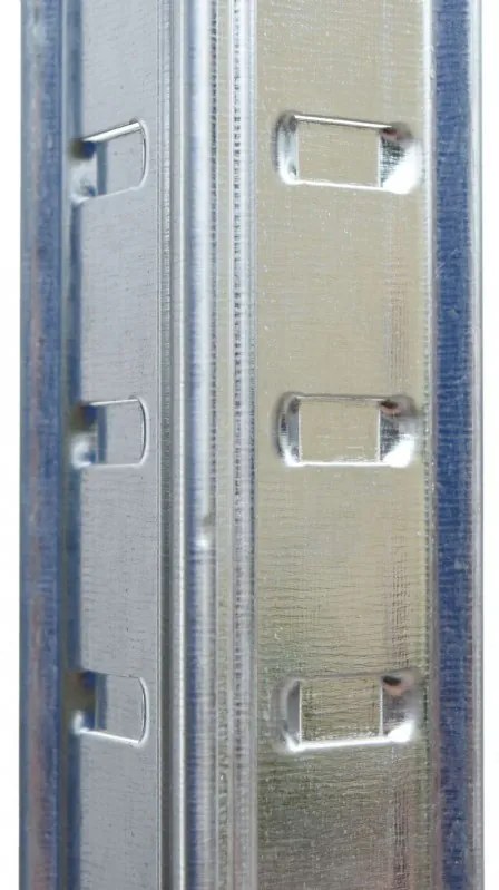 Skladový regál Max 5 políc strieborno-hnedý