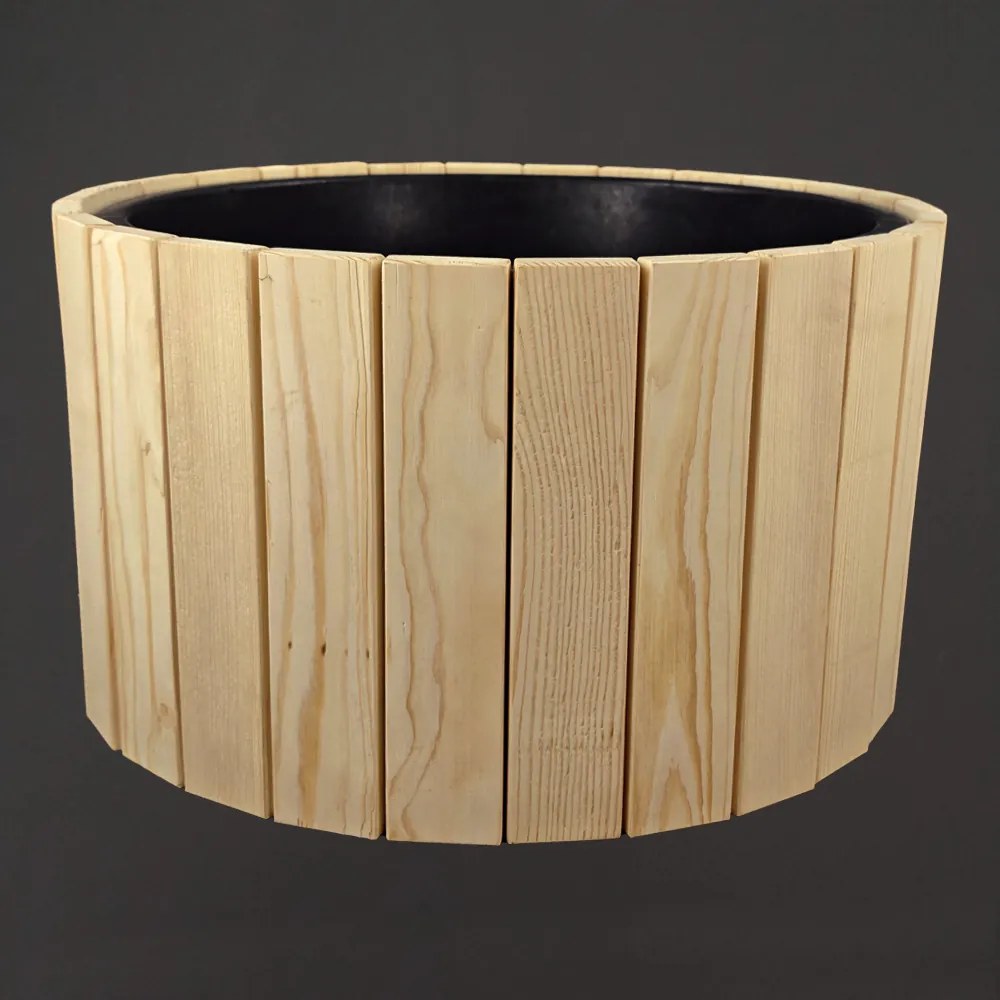 AMADEA Dřevěný designový obal s plastovou nádobou uvnitř, 54x54x30 cm