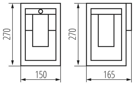 Kanlux 34982 - Vonkajšie nástenné svietidlo so senzorom VIMO 1xE27/15W/230V IP44
