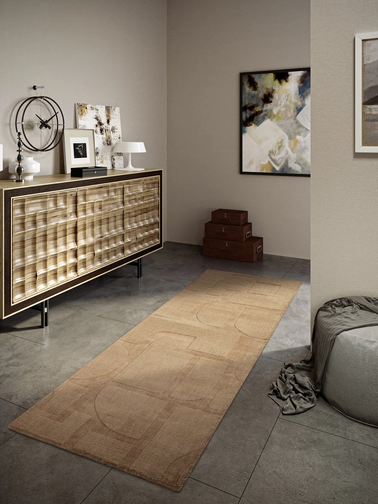 Villeroy & Boch, Behúň Villeroy & Boch 106176 Copper Brown, 80x250, hnedá, obývacia izba