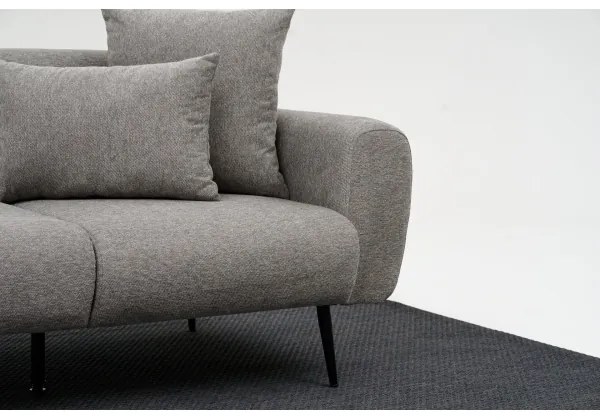 Dvojmiestná pohovka PISA svetlosivá