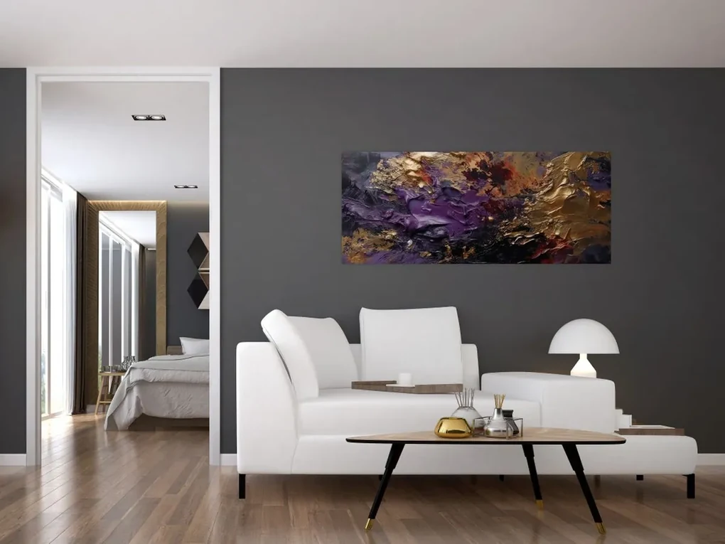Obraz - Textúrovaná abstrakcia (120x50 cm)