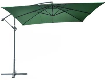 Rojaplast 8080 Štvorcový slnečník bočný zelený 270 x 270 cm