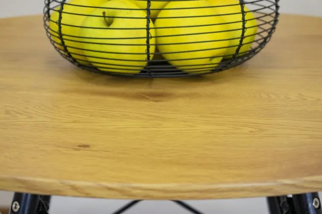 Okrúhly stôl TODI 80 cm dub