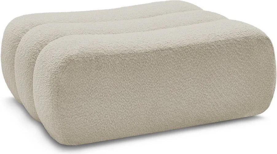 Béžová podnožka z textílie buklé Azra – Bobochic Paris