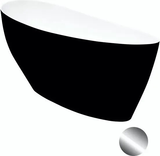 Besco Voľne stojaca vaňa z liateho mramoru Keya BW Matt 165x70 BESCO-Typ výpuste: Click-Clack štandard, chróm, BESCO-Rozmery: 163,5x70,5, BESCO-Farba…