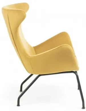 CHLEO velvet kreslo Horčicová